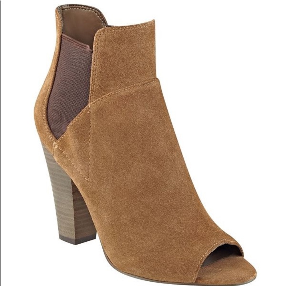 Guess Besy Peep-toe Booties brown